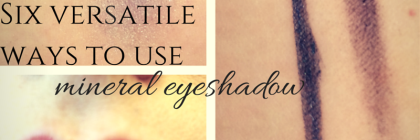 six Versatile Ways To Use Mineral Eyeshadow from BeeyoutifulSkin.com