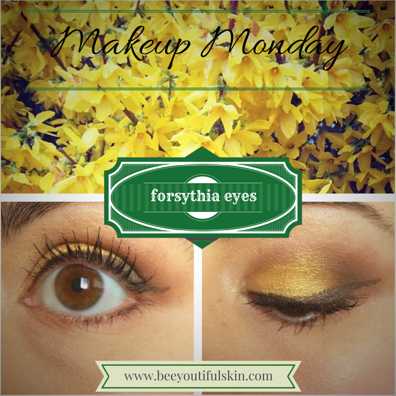 forsythia eyes nature-inspired makeup tutorial from BeeyoutifulSkin.com