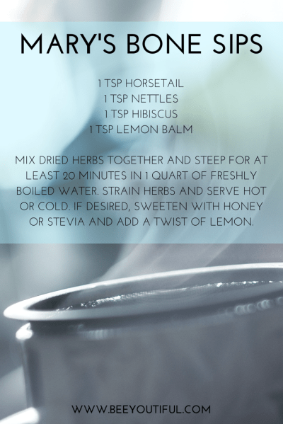 A Bone Loving Sip from Beeyoutiful.com